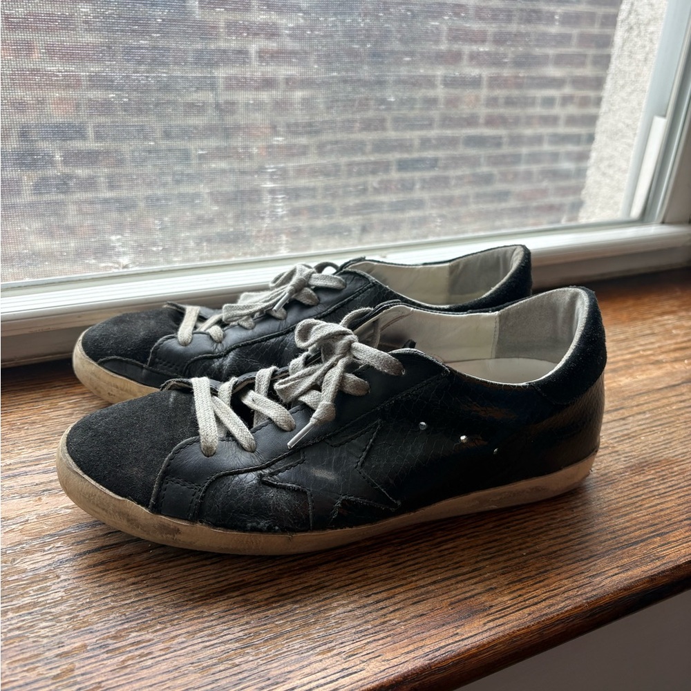 Black Golden Goose Super Star ⭐️ Sneakers